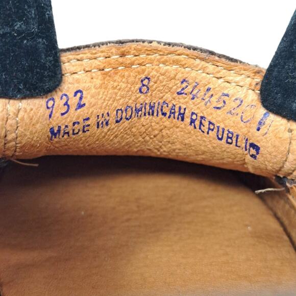 Minnetonka Moosehide Leather Moccasin Classic Twin Gore Loafers 932 Brown Mens 8 - Picture 9 of 9